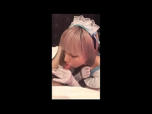 ❤️ Japanese Idol [mayuka], Frânsk faam kostúm, diel 1, blowjob en jerk off mei lotion ❤️ Russyske porno by wy ❤